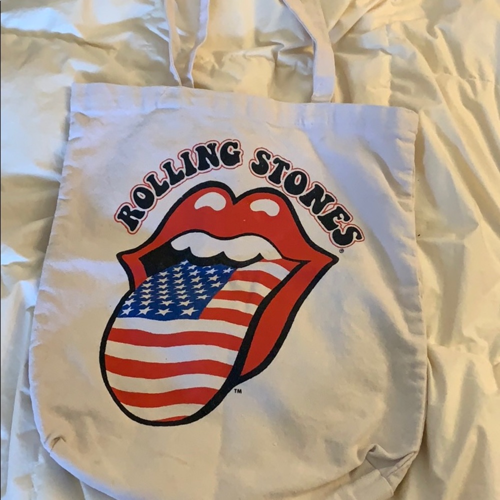 The Rolling Stones canvas tote